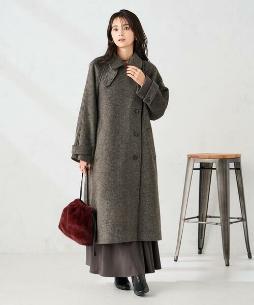 a.v.v / アー・ヴェ・ヴェ ステンカラーコート | 【2WAY】テーラードロングコート | 詳細8