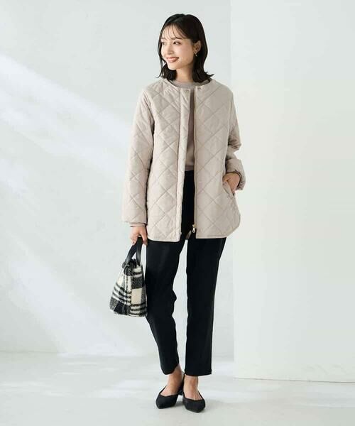 a.v.v / アー・ヴェ・ヴェ ノーカラージャケット | キルティングミドルコート | 詳細17