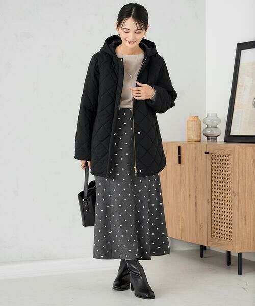a.v.v / アー・ヴェ・ヴェ ノーカラージャケット | キルティングミドルコート | 詳細4