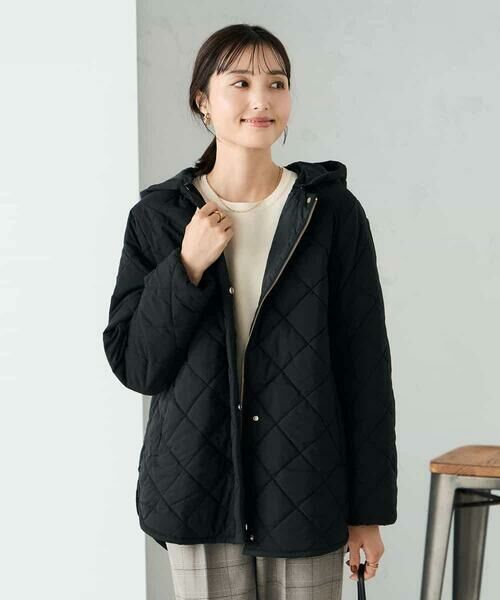 a.v.v / アー・ヴェ・ヴェ ノーカラージャケット | キルティングミドルコート | 詳細7