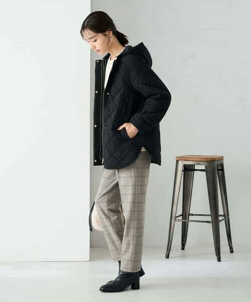 a.v.v / アー・ヴェ・ヴェ ノーカラージャケット | キルティングミドルコート | 詳細9