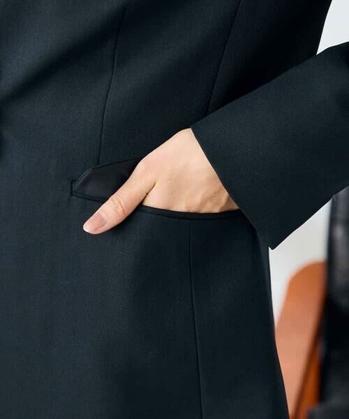 a.v.v / アー・ヴェ・ヴェ ノーカラージャケット | 【洗える/イージーケア/ストレッチ】パウダーツイルVネックジャケット | 詳細6