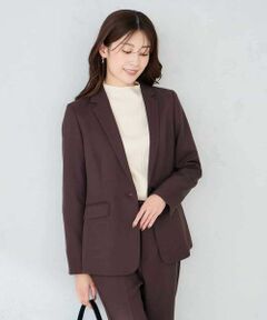 a.v.v / アー・ヴェ・ヴェ テーラードジャケット | 【洗える/イージーケア/ストレッチ】パウダーツイルテーラードジャケット