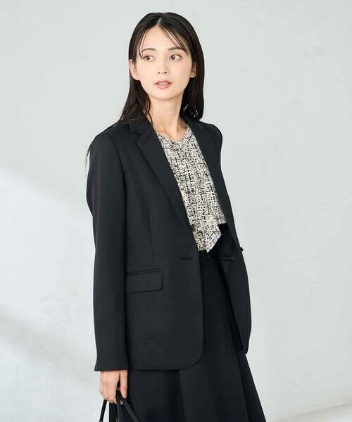 a.v.v / アー・ヴェ・ヴェ テーラードジャケット | 【洗える/イージーケア/ストレッチ】パウダーツイルテーラードジャケット | 詳細16