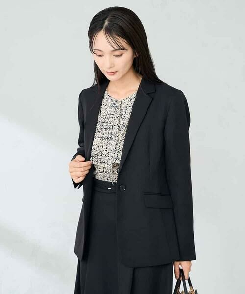 a.v.v / アー・ヴェ・ヴェ テーラードジャケット | 【洗える/イージーケア/ストレッチ】パウダーツイルテーラードジャケット | 詳細17