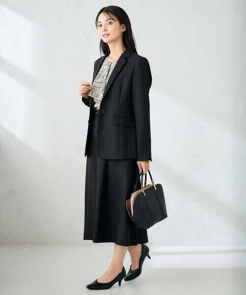 a.v.v / アー・ヴェ・ヴェ テーラードジャケット | 【洗える/イージーケア/ストレッチ】パウダーツイルテーラードジャケット | 詳細20