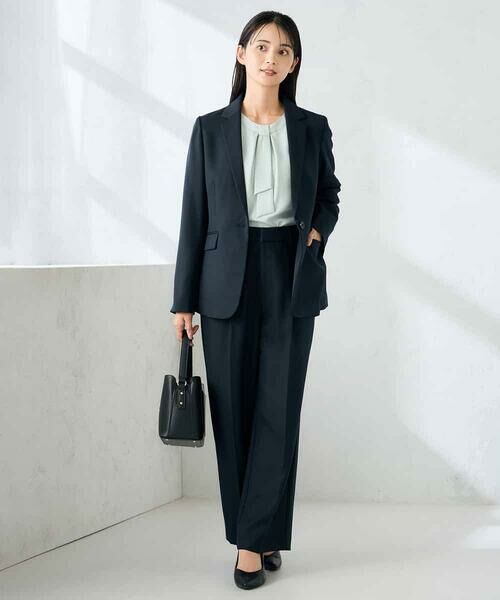 a.v.v / アー・ヴェ・ヴェ テーラードジャケット | 【洗える/イージーケア/ストレッチ】パウダーツイルテーラードジャケット | 詳細3