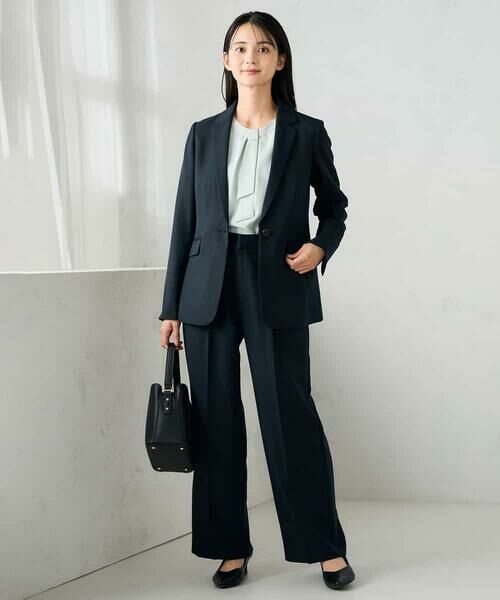 a.v.v / アー・ヴェ・ヴェ テーラードジャケット | 【洗える/イージーケア/ストレッチ】パウダーツイルテーラードジャケット | 詳細4