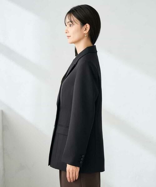 a.v.v / アー・ヴェ・ヴェ テーラードジャケット | 【洗える/イージーケア/ストレッチ】パウダーツイルダブルブレストジャケット | 詳細26