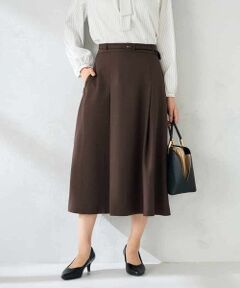a.v.v / アー・ヴェ・ヴェ ロング・マキシ丈スカート | 【洗える/イージーケア/ストレッチ】パウダーツイルフレアスカート