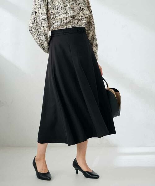 a.v.v / アー・ヴェ・ヴェ ロング・マキシ丈スカート | 【洗える/イージーケア/ストレッチ】パウダーツイルフレアスカート | 詳細11