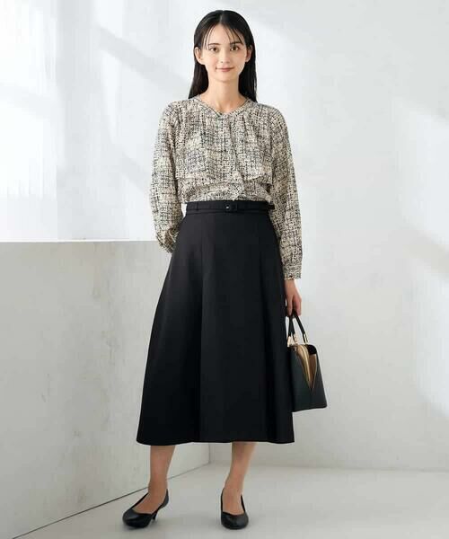 a.v.v / アー・ヴェ・ヴェ ロング・マキシ丈スカート | 【洗える/イージーケア/ストレッチ】パウダーツイルフレアスカート | 詳細16
