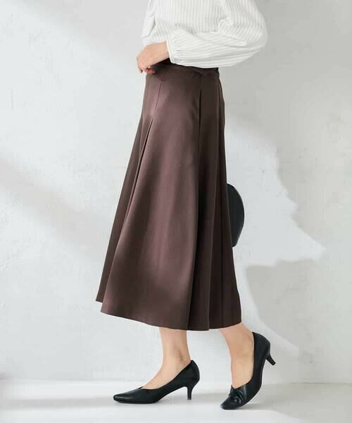 a.v.v / アー・ヴェ・ヴェ ロング・マキシ丈スカート | 【洗える/イージーケア/ストレッチ】パウダーツイルフレアスカート | 詳細2