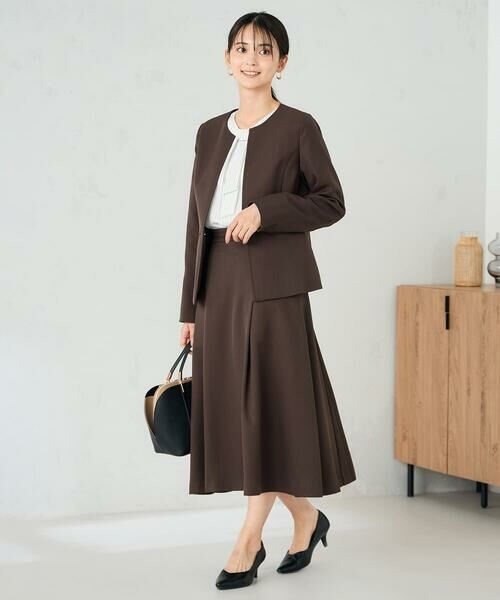 a.v.v / アー・ヴェ・ヴェ ロング・マキシ丈スカート | 【洗える/イージーケア/ストレッチ】パウダーツイルフレアスカート | 詳細9