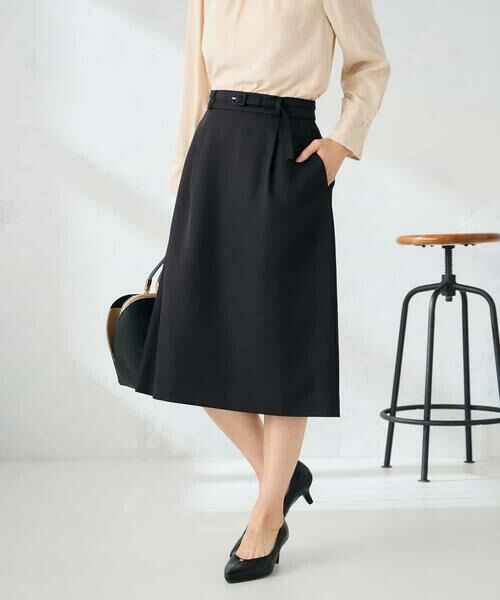 a.v.v / アー・ヴェ・ヴェ ミニ・ひざ丈スカート | 【洗える/イージーケア/ストレッチ】パウダーツイルタイトスカート | 詳細15