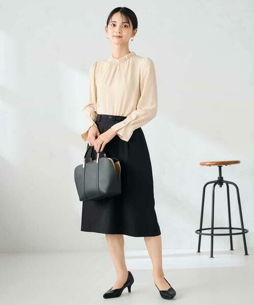 a.v.v / アー・ヴェ・ヴェ ミニ・ひざ丈スカート | 【洗える/イージーケア/ストレッチ】パウダーツイルタイトスカート | 詳細17