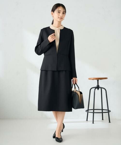 a.v.v / アー・ヴェ・ヴェ ミニ・ひざ丈スカート | 【洗える/イージーケア/ストレッチ】パウダーツイルタイトスカート | 詳細22