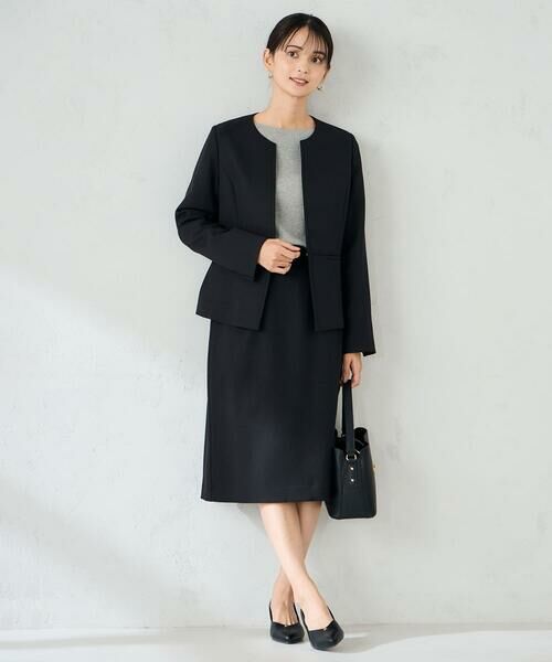 a.v.v / アー・ヴェ・ヴェ ミニ・ひざ丈スカート | 【洗える/イージーケア/ストレッチ】パウダーツイルタイトスカート | 詳細23