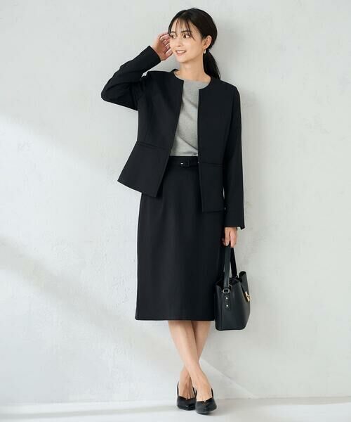 a.v.v / アー・ヴェ・ヴェ ミニ・ひざ丈スカート | 【洗える/イージーケア/ストレッチ】パウダーツイルタイトスカート | 詳細24