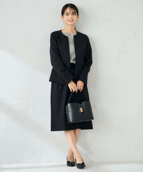 a.v.v / アー・ヴェ・ヴェ ミニ・ひざ丈スカート | 【洗える/イージーケア/ストレッチ】パウダーツイルタイトスカート | 詳細25