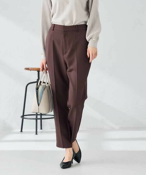 a.v.v / アー・ヴェ・ヴェ チノ・ワークパンツ | 【洗える/イージーケア/ストレッチ】パウダーツイルテーパードパンツ | 詳細13