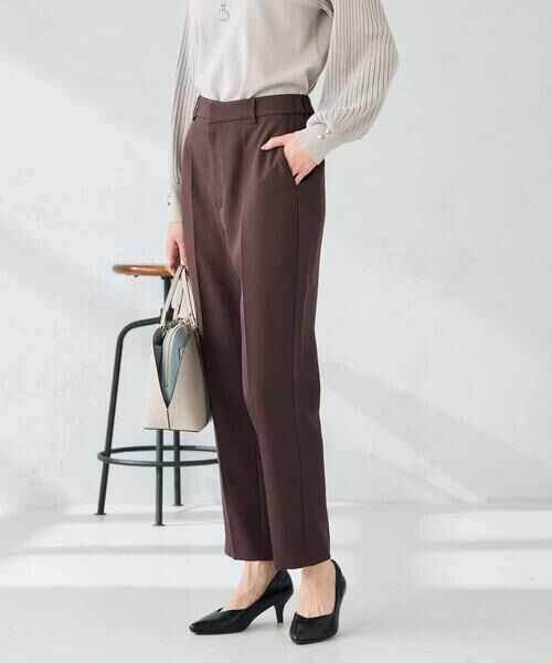 a.v.v / アー・ヴェ・ヴェ チノ・ワークパンツ | 【洗える/イージーケア/ストレッチ】パウダーツイルテーパードパンツ | 詳細14