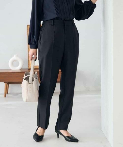 a.v.v / アー・ヴェ・ヴェ チノ・ワークパンツ | 【洗える/イージーケア/ストレッチ】パウダーツイルテーパードパンツ | 詳細21