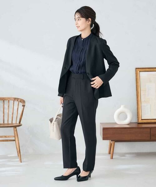 a.v.v / アー・ヴェ・ヴェ チノ・ワークパンツ | 【洗える/イージーケア/ストレッチ】パウダーツイルテーパードパンツ | 詳細22