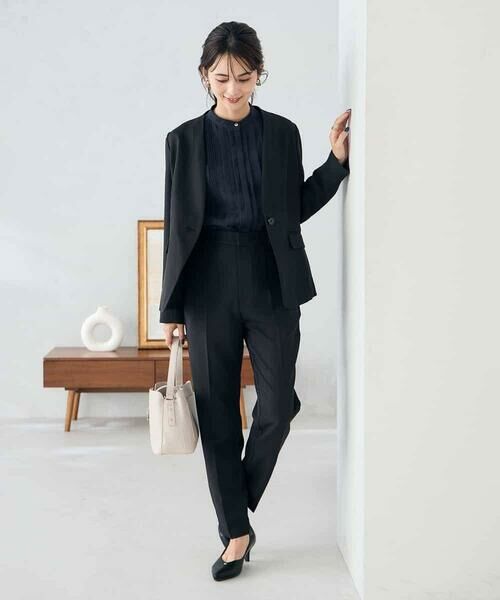 a.v.v / アー・ヴェ・ヴェ チノ・ワークパンツ | 【洗える/イージーケア/ストレッチ】パウダーツイルテーパードパンツ | 詳細25