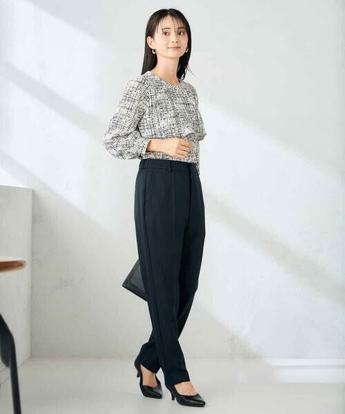 a.v.v / アー・ヴェ・ヴェ チノ・ワークパンツ | 【洗える/イージーケア/ストレッチ】パウダーツイルテーパードパンツ | 詳細7