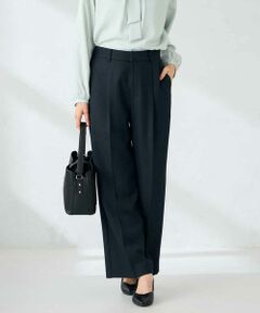 a.v.v / アー・ヴェ・ヴェ その他パンツ | 【洗える/イージーケア/ストレッチ】パウダーツイルワイドストレートパンツ