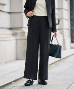 a.v.v / アー・ヴェ・ヴェ その他パンツ | 【洗える/イージーケア/ストレッチ】パウダーツイルワイドストレートパンツ