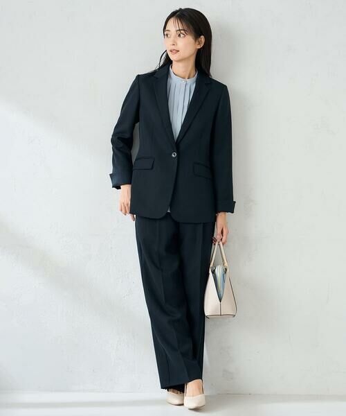 a.v.v / アー・ヴェ・ヴェ その他パンツ | 【洗える/イージーケア/ストレッチ】パウダーツイルワイドストレートパンツ | 詳細10