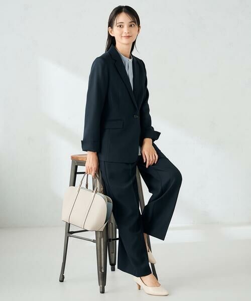 a.v.v / アー・ヴェ・ヴェ その他パンツ | 【洗える/イージーケア/ストレッチ】パウダーツイルワイドストレートパンツ | 詳細11