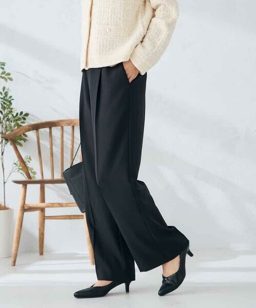 a.v.v / アー・ヴェ・ヴェ その他パンツ | 【洗える/イージーケア/ストレッチ】パウダーツイルワイドストレートパンツ | 詳細21