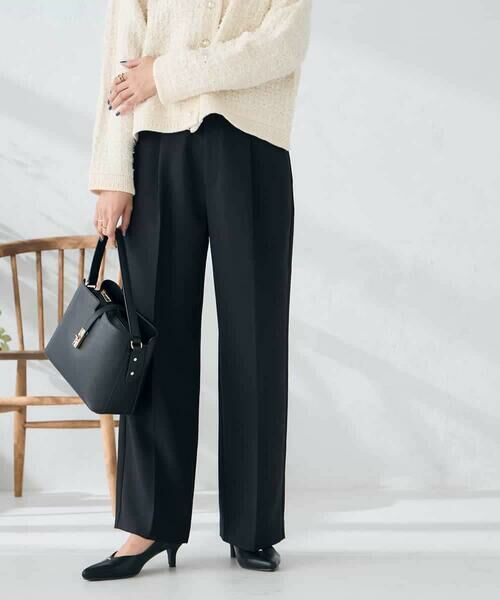 a.v.v / アー・ヴェ・ヴェ その他パンツ | 【洗える/イージーケア/ストレッチ】パウダーツイルワイドストレートパンツ | 詳細22
