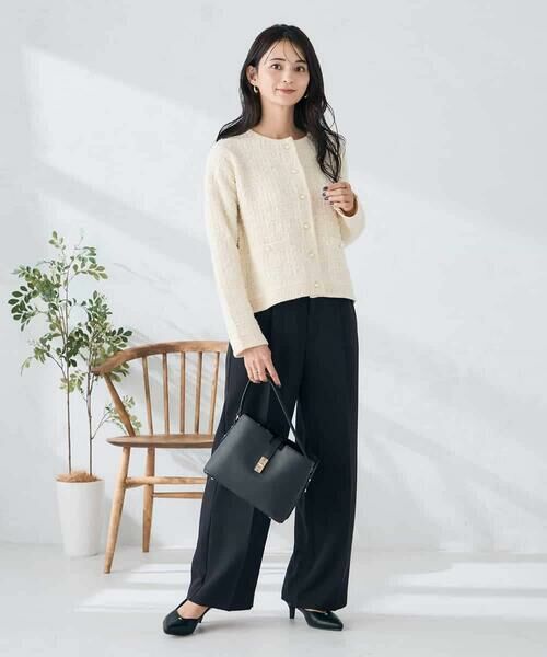 a.v.v / アー・ヴェ・ヴェ その他パンツ | 【洗える/イージーケア/ストレッチ】パウダーツイルワイドストレートパンツ | 詳細25