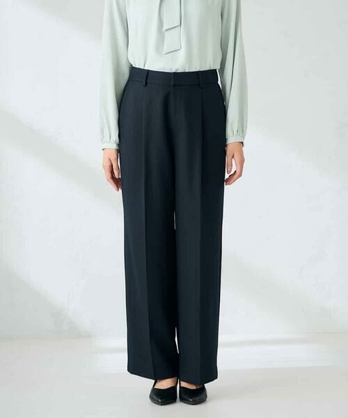 a.v.v / アー・ヴェ・ヴェ その他パンツ | 【洗える/イージーケア/ストレッチ】パウダーツイルワイドストレートパンツ | 詳細27
