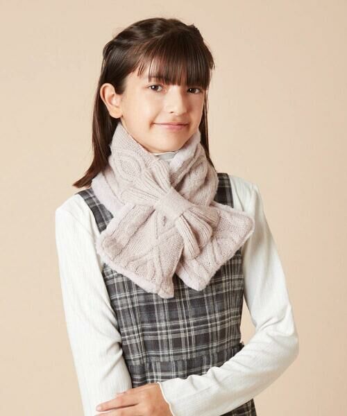 a.v.v / アー・ヴェ・ヴェ マフラー・ショール・スヌード・ストール | [KIDS]【リバーシブル】リボンスヌード | 詳細1