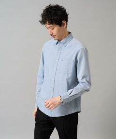 a.v.v / アー・ヴェ・ヴェ シャツ・ブラウス | 【イージーケア/速乾/毛玉になりにくい】ボタンダウンオックスシャツ