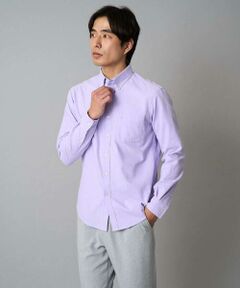 a.v.v / アー・ヴェ・ヴェ シャツ・ブラウス | 【イージーケア/速乾/毛玉になりにくい】ボタンダウンオックスシャツ
