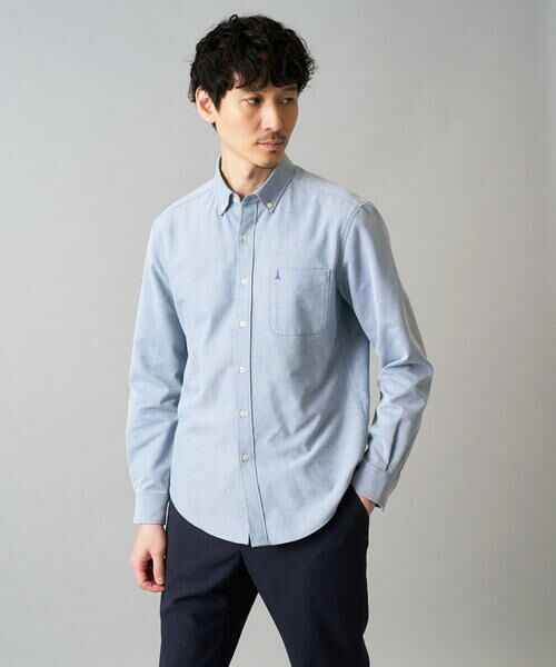 a.v.v / アー・ヴェ・ヴェ シャツ・ブラウス | 【イージーケア/速乾/毛玉になりにくい】ボタンダウンオックスシャツ | 詳細1