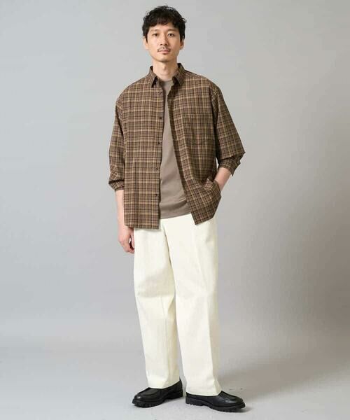 a.v.v / アー・ヴェ・ヴェ シャツ・ブラウス | 【イージーケア/洗濯機で洗える】チェックワイドシルエットシャツ | 詳細1