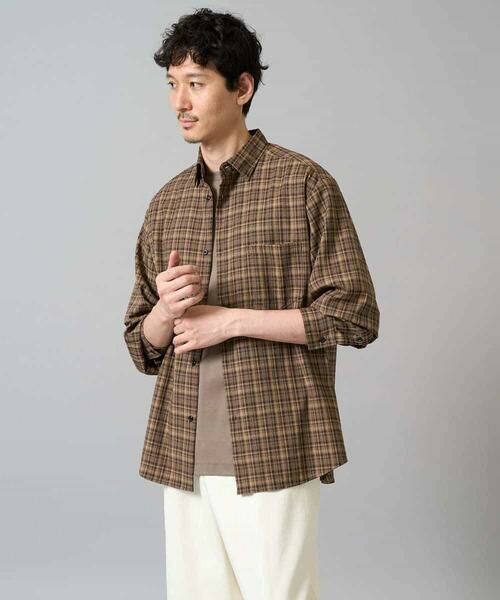 a.v.v / アー・ヴェ・ヴェ シャツ・ブラウス | 【イージーケア/洗濯機で洗える】チェックワイドシルエットシャツ | 詳細11