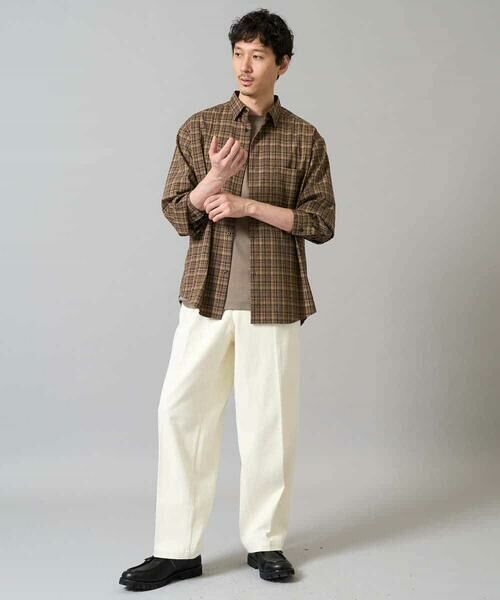 a.v.v / アー・ヴェ・ヴェ シャツ・ブラウス | 【イージーケア/洗濯機で洗える】チェックワイドシルエットシャツ | 詳細2