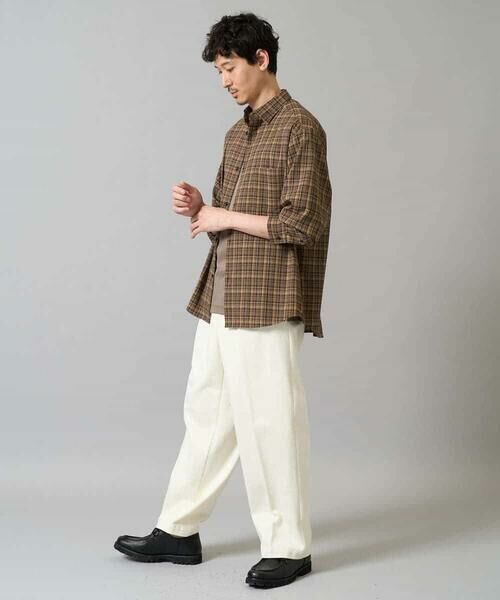 a.v.v / アー・ヴェ・ヴェ シャツ・ブラウス | 【イージーケア/洗濯機で洗える】チェックワイドシルエットシャツ | 詳細4