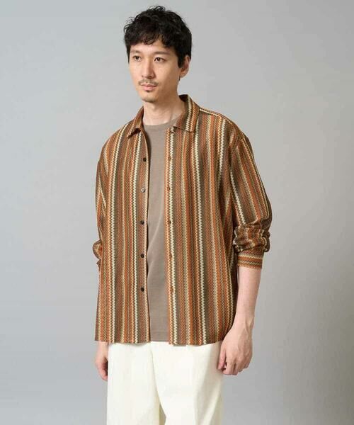 a.v.v / アー・ヴェ・ヴェ シャツ・ブラウス | 【洗濯機で洗える】ラッセルレースワイドシルエットシャツ | 詳細7