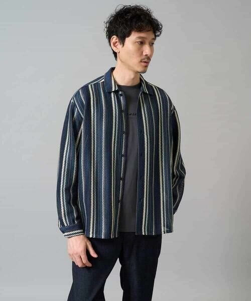 a.v.v / アー・ヴェ・ヴェ シャツ・ブラウス | 【洗濯機で洗える】ラッセルレースワイドシルエットシャツ | 詳細9