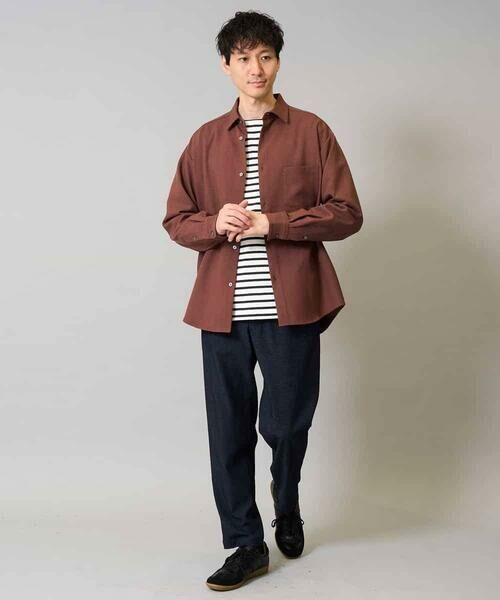 a.v.v / アー・ヴェ・ヴェ シャツ・ブラウス | 【イージーケア/シワになりにくい】ワイドシルエットシャツ 秋リライト【洗濯機で洗える/ストレッチ】 | 詳細5