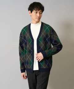 a.v.v / アー・ヴェ・ヴェ カーディガン・ボレロ | 【洗濯機で洗える】アーガイルジャカードニットカーディガン
